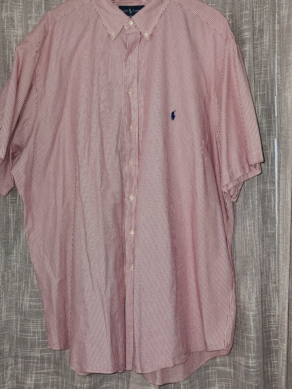 Ralph Lauren Men's Classic-Fit Red Stripe Oxford Shirt